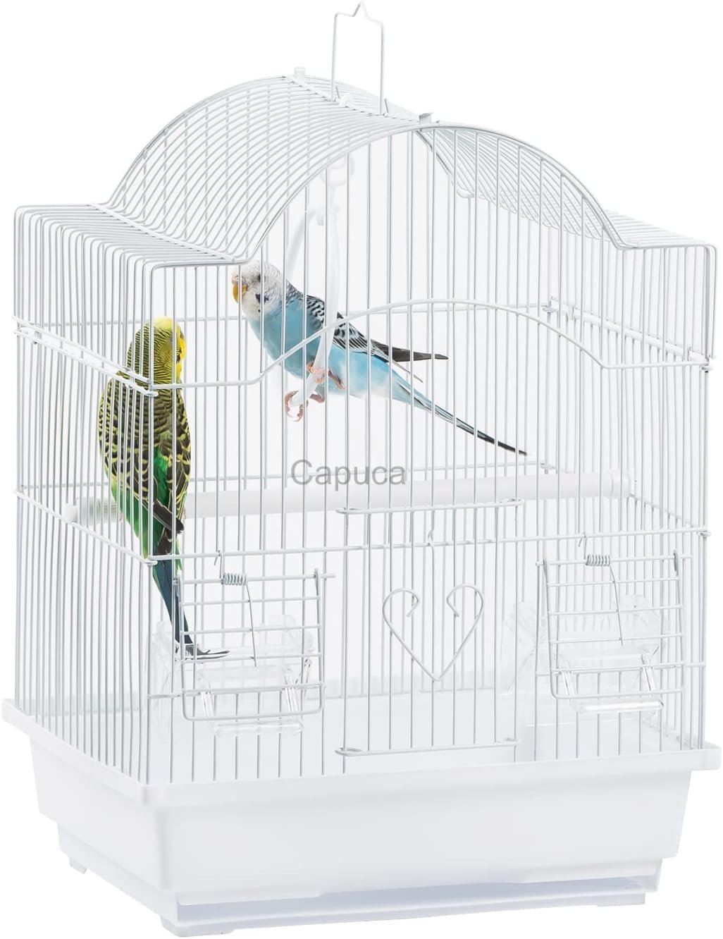 Small Bird Cage, Lightweight Hanging Travel Cage with Removable Tray | Easy to carry and clean, ideal during short trips, camping and vet visits with parakeets, canaries, lovebirds and finches.