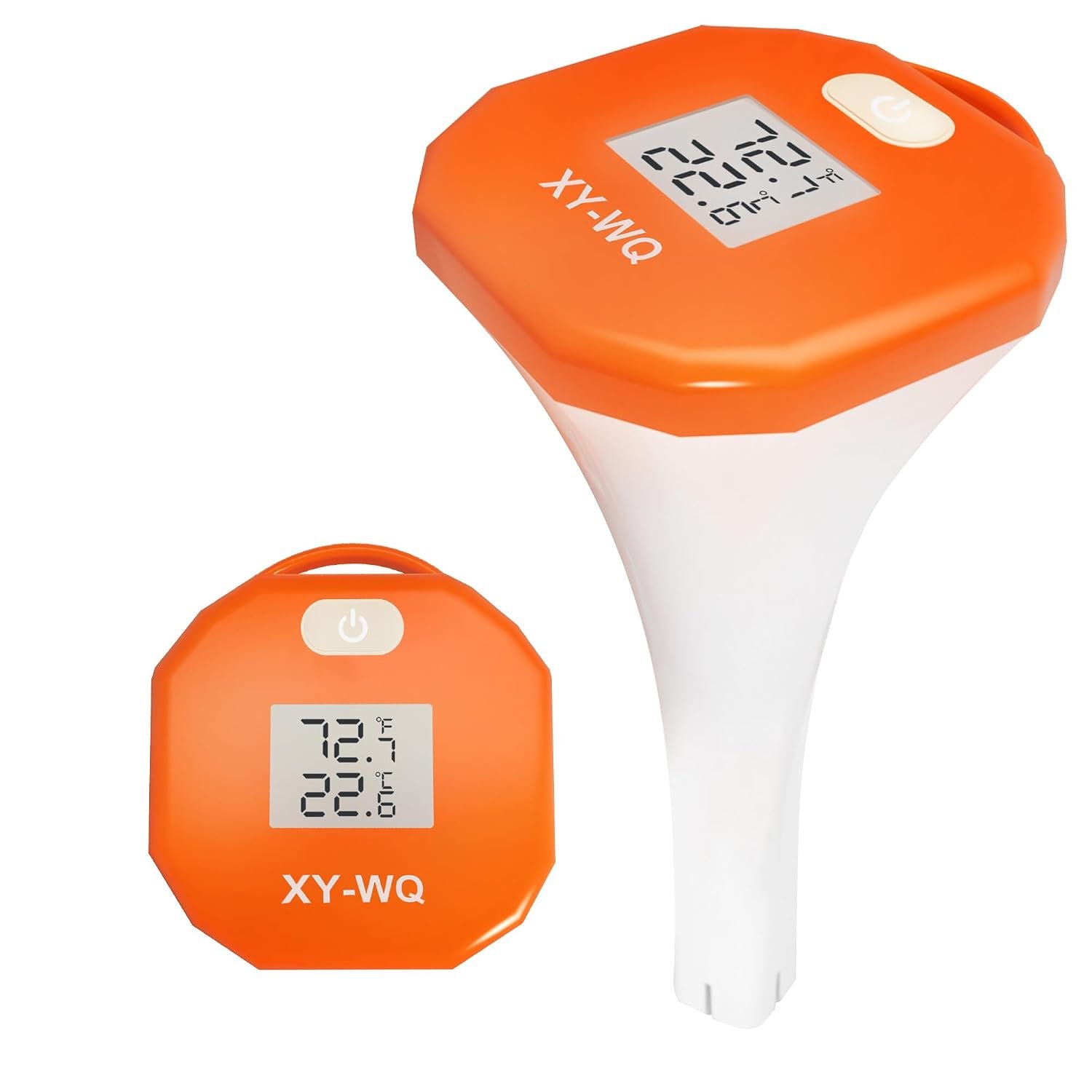 XY-WQ Digital Pool Thermometer, Easy-to-Read, Large LCD, IPX8 | Large LCD with easy-read numbers, IPX8 waterproof housing and safety rope for pools, spas, hot tubs and aquariums.