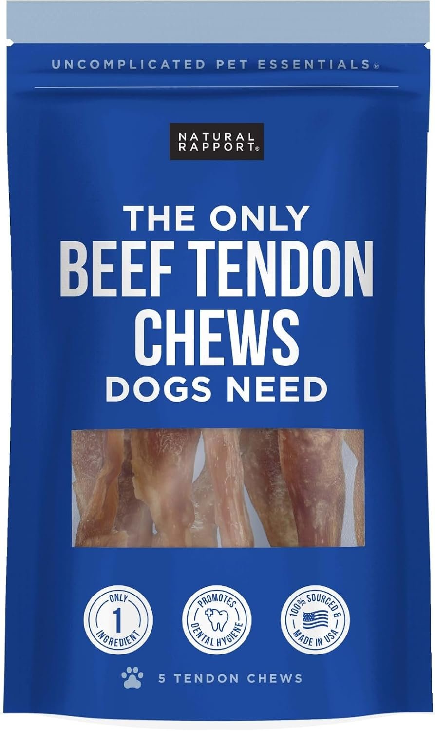 Natural Rapport Sweet Potato Chews, Single Ingredient, Grain-Free, 8 oz | 100% single-ingredient sweet potato, long-lasting – Healthy gnawing – For protein-sensitive dogs