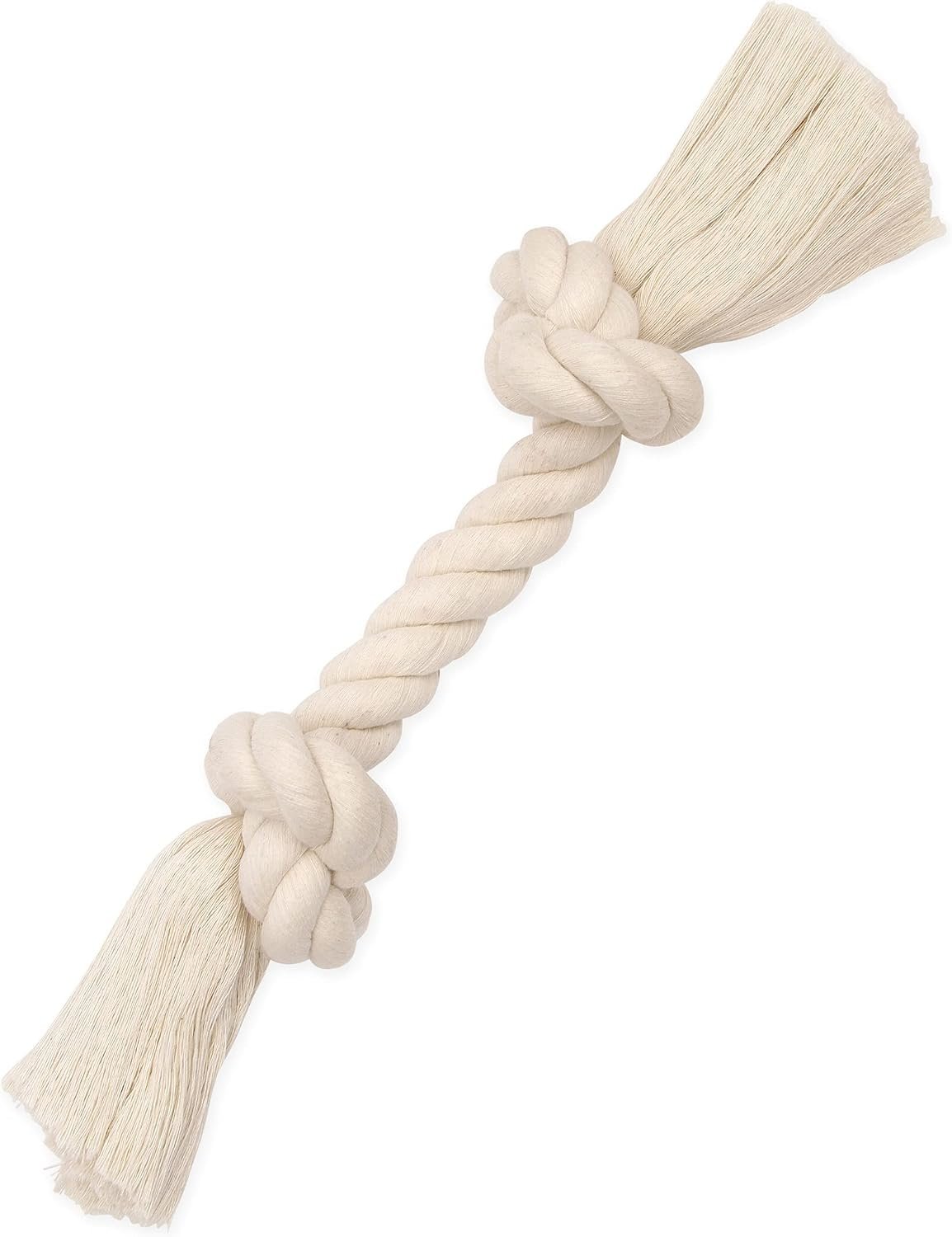 Mammoth Pet Products Dog,Flossy Chews 100-Percent Cotton White Rope Bone, Large, 14-Inch (10006V)