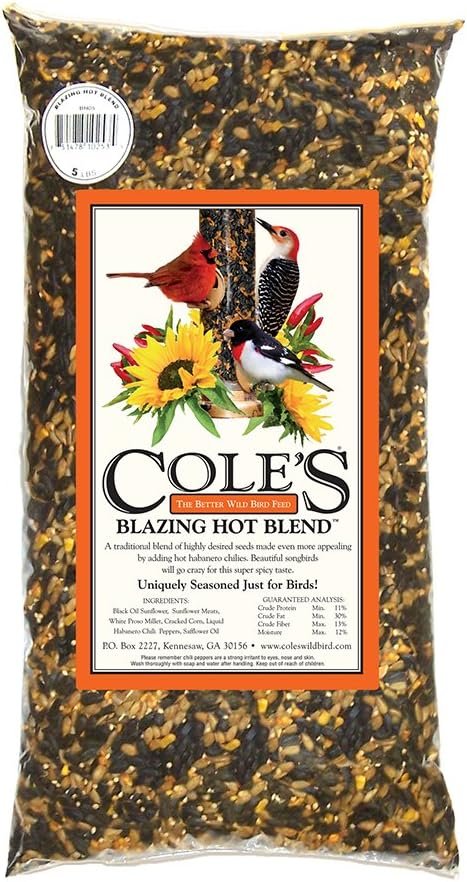 Cole’s BH05 Blazing Hot Blend Bird Seed, 5-Pound