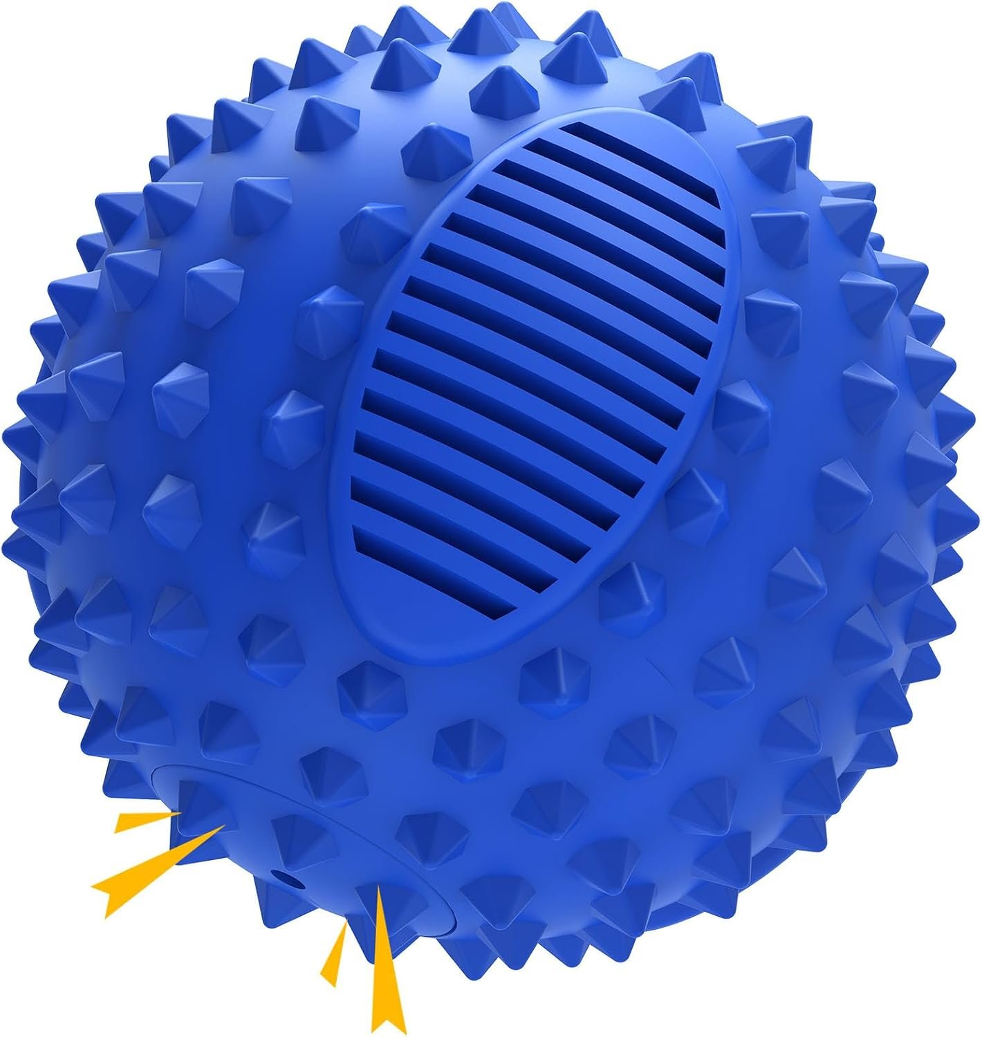petizer 3″ Squeaky Dog Balls for Aggressive Chewers, Durable Interactive Spiky Ball for Teething, Indestructible Rubber Dog Chew Toys, Tough Pet Toys for Small, Medium & Large Breeds