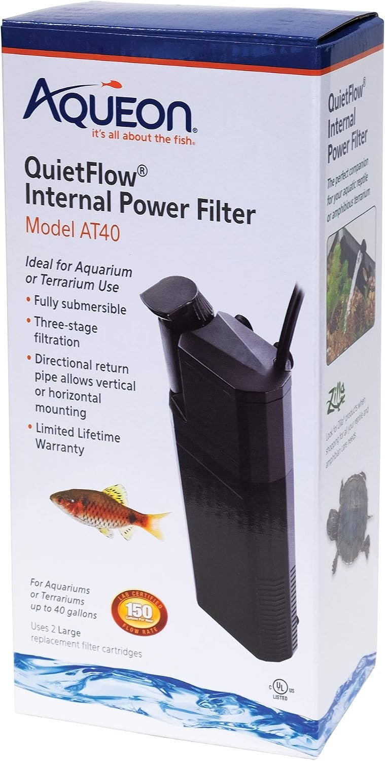 Aqueon Quietflow Internal Power Filter,Black