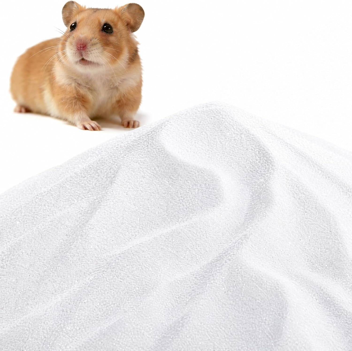 mini&moe Hamster Bath Sand | No-Dust Bath or Potty Litter for Hamster Chinchillas Gerbil Mice Degu or Other Small Pets 2.2LB