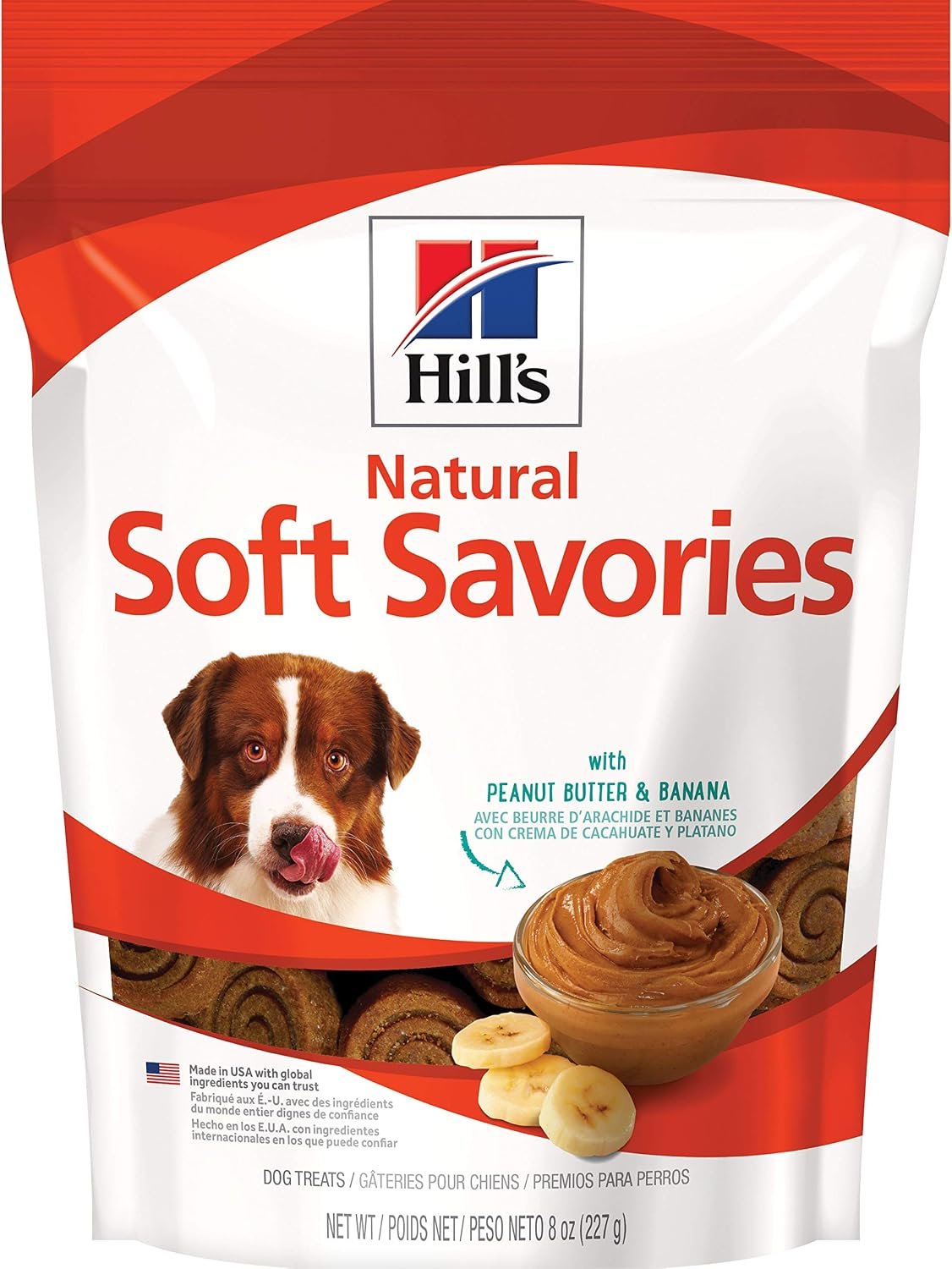 Hill’s Natural Soft Savories Dog Treats, Peanut Butter & Banana