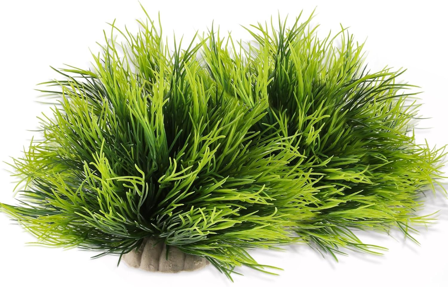 2pcs Aquarium Plants Decorations Artificial Fish Tank Plants Plastic Fish Tank Accessories Green Natural Style Aquarium Plants