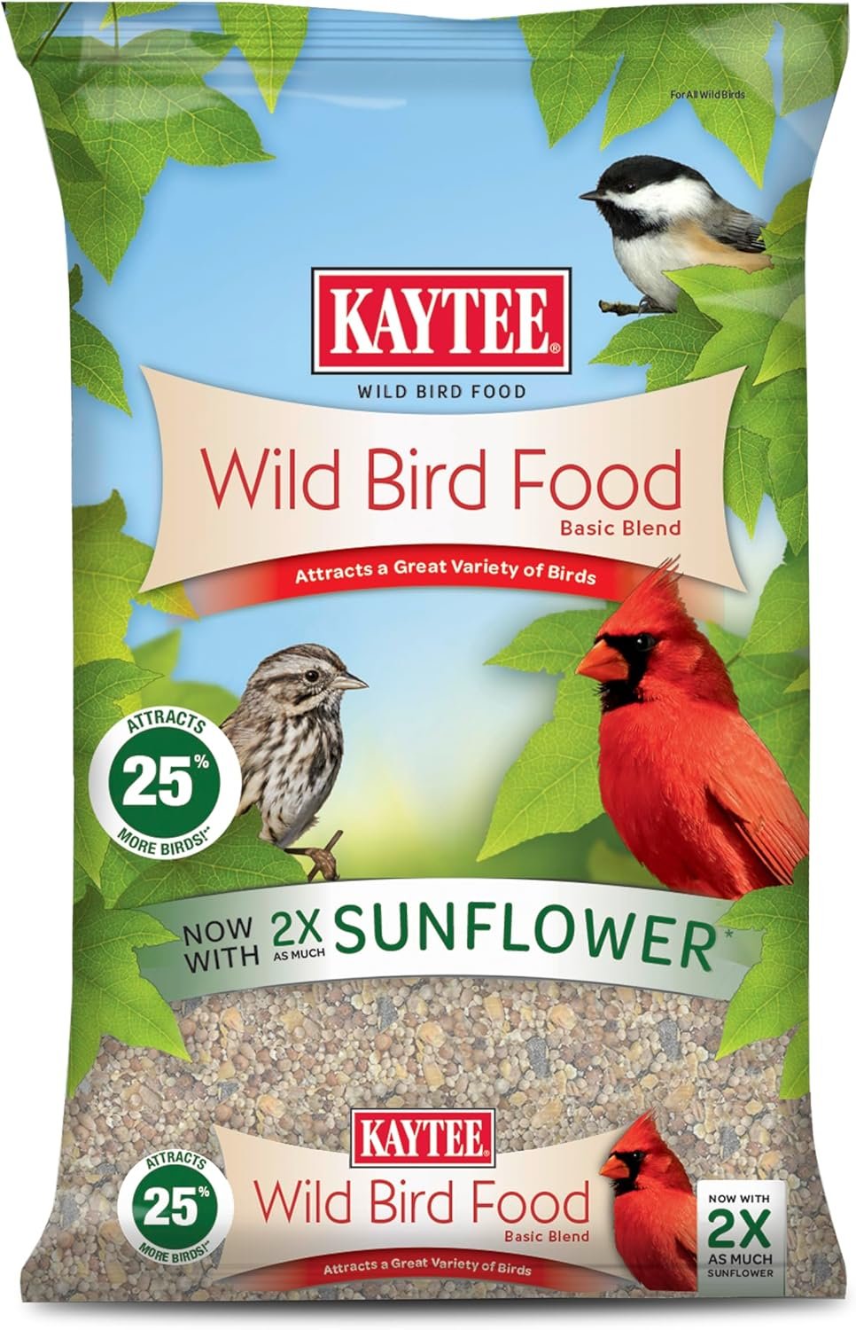 Kaytee Basic Blend, Wild Bird Food, Attracts a Variety of Birds