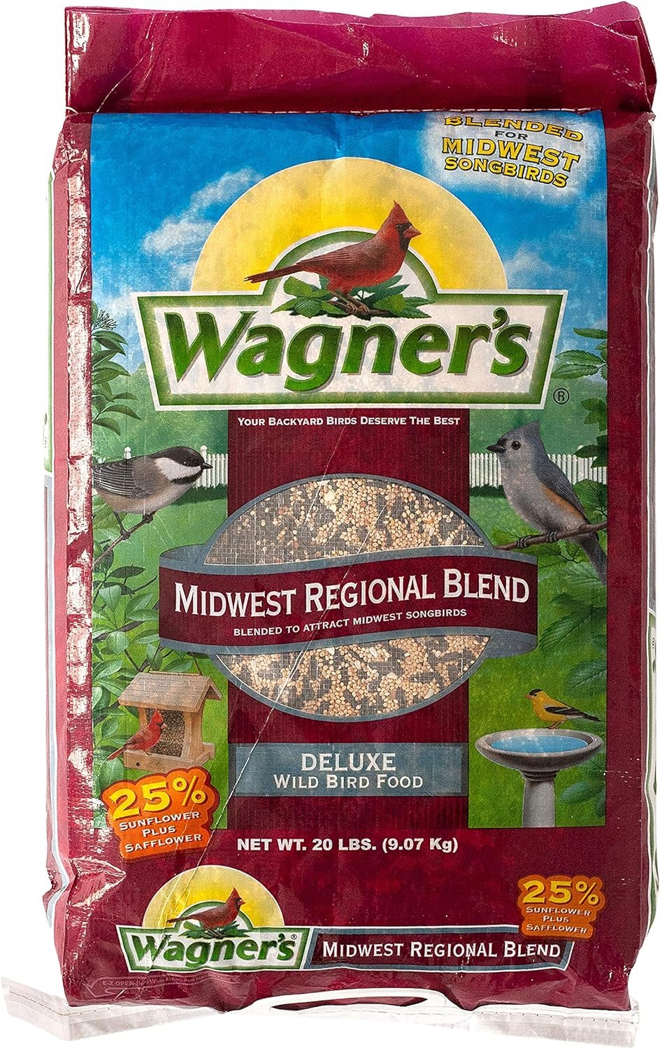 Wagner’s 62006 Midwest Regional Blend Wild Bird Food, 20-Pound Bag