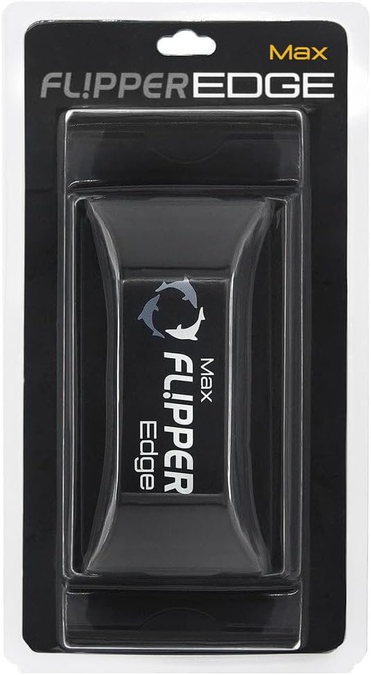 Flipper Edge 2-in-1 Scrubber Scraper Floating Magnetic Fish Tank Aquarium Cleaner with Dual Blades – Efficient Glass & Acrylic Aquarium Cleaning Tools (Standard)
