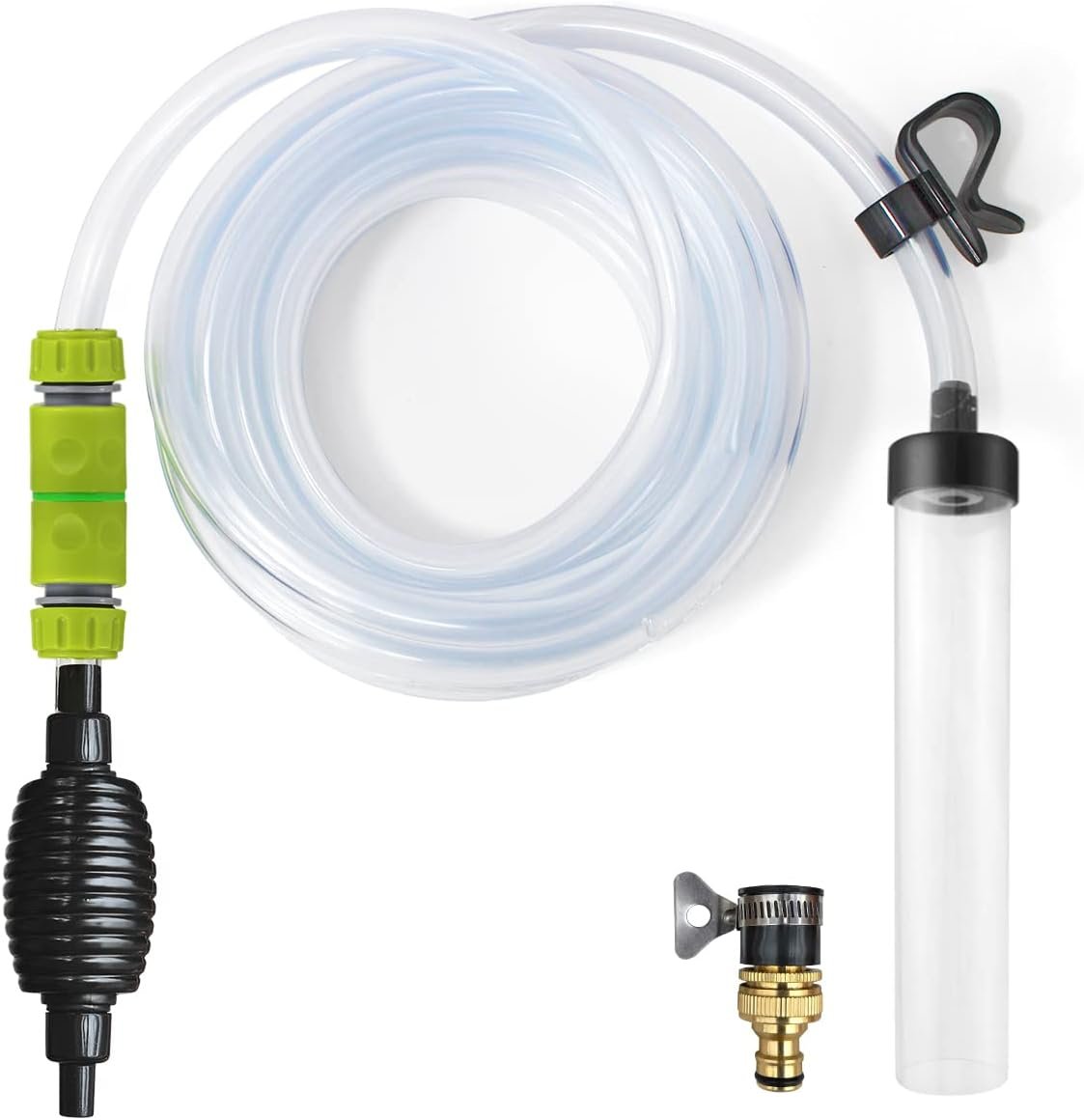 Laifoo 25ft Aquarium Vacuum Gravel Cleaner Fish Tank Cleaner Siphon Water Changer