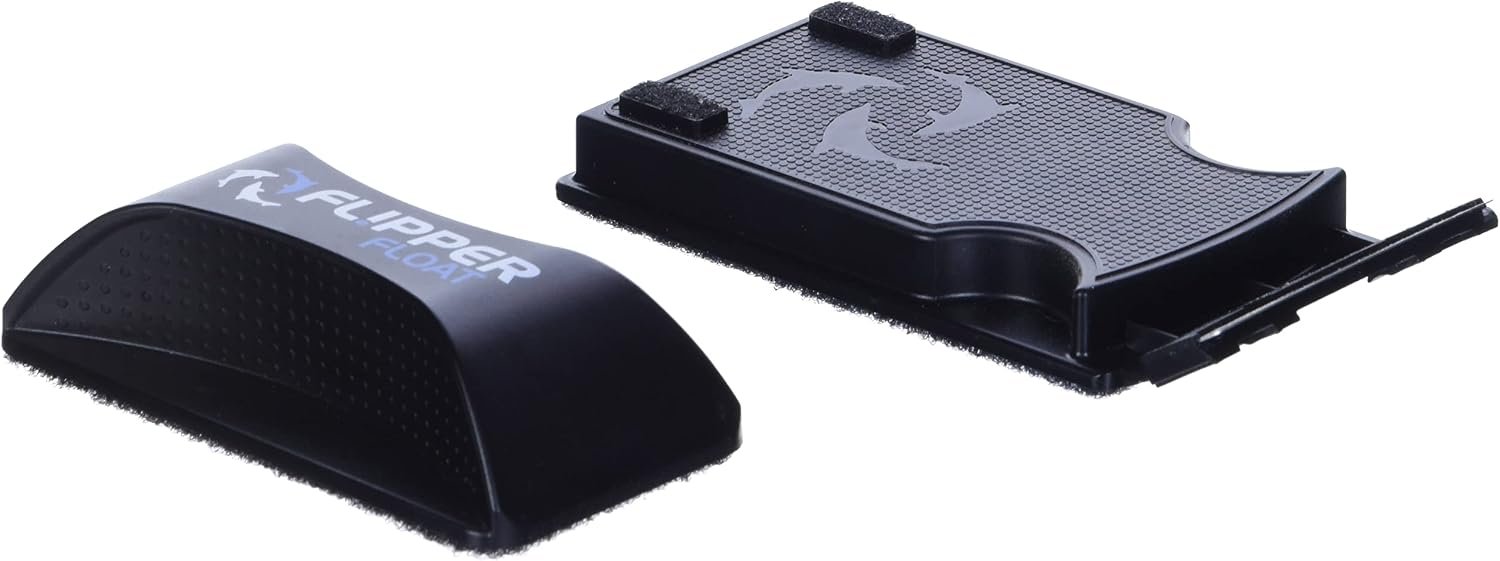 Flipper Cleaner Float – 2-in-1 Floating Magnetic Aquarium Glass Cleaner – Fish Tank Cleaner – Scrubber & Scraper Aquarium Cleaning Tools – Floating Fish Tank Cleaner, Standard