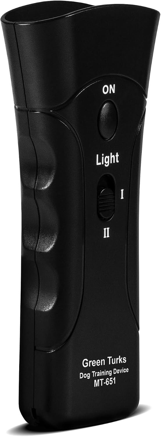 Ultrasonic Dog Trainer – PetGentle Training Device for Dogs, Barking Deterrent & Dog Repeller, Stop Barking & Correct Bad Behavior, Humane Alternative to Shock Collars, Indoor & Outdoor Use