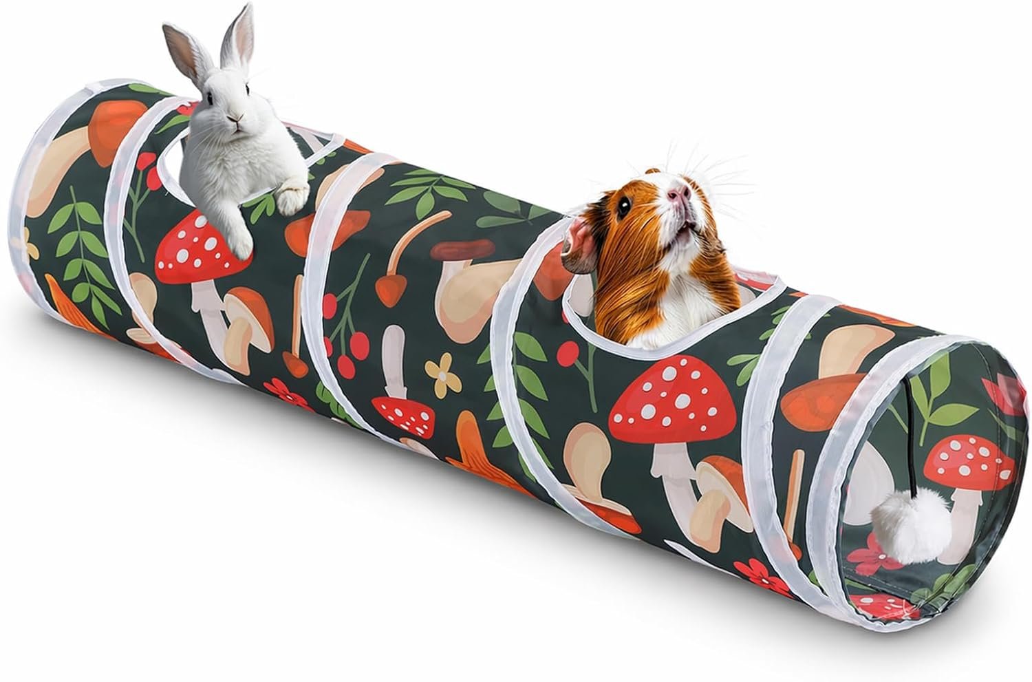Mechpia Rabbit Toys, Large Bunny Hideout Tunnel and Tube for Rabbit Guinea Pig Chinchilla Ferret Rat