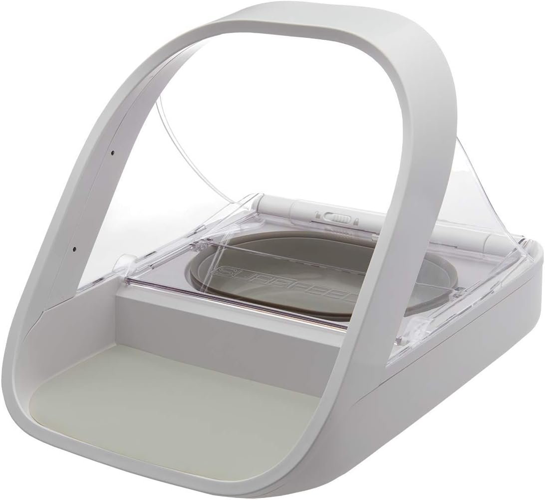 Sure Petcare -SureFlap – SureFeed – Microchip Pet Feeder – Selective-Automatic Pet Feeder Makes Meal Times Stress-Free, Suitable for Both Wet and Dry Food – MPF001