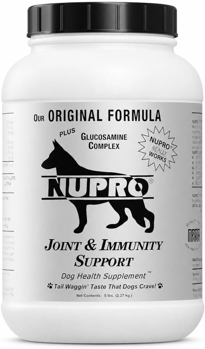 Nupro® Joint & Immunity Support, 5 Pounds (5 Pound (Pack of 1)) | Supports joint health, Promotes flexibility, Supports immunity, Helps active and senior dogs, No wheat, corn or fillers.