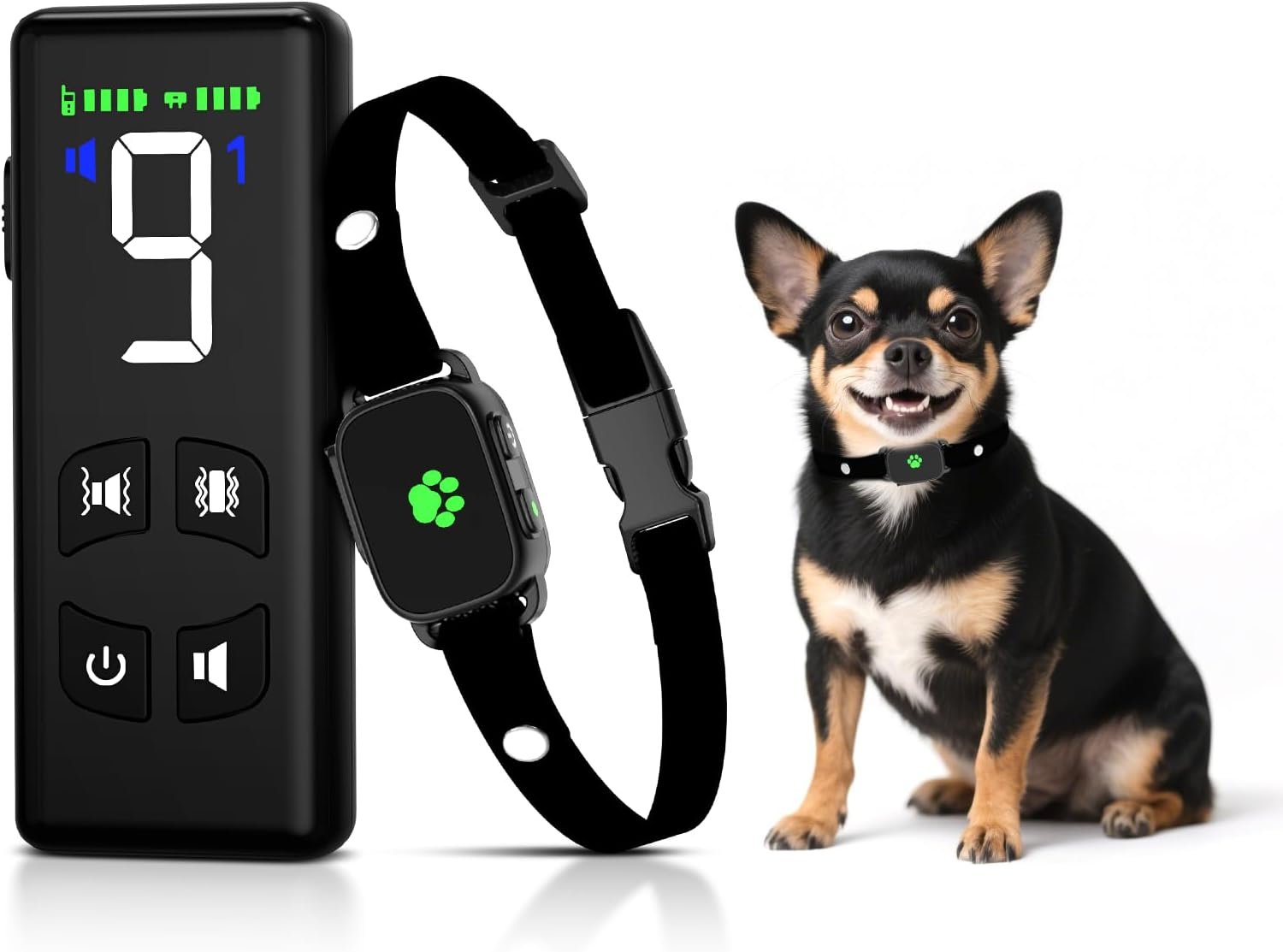 No Shock Dog Training Collar with Remote 2600Ft, Ultra-Small Training Collar with Beep and Vibration Only, Safe Training for Small Dogs 5-15lbs & Medium Dogs, Waterproof- No Prongs