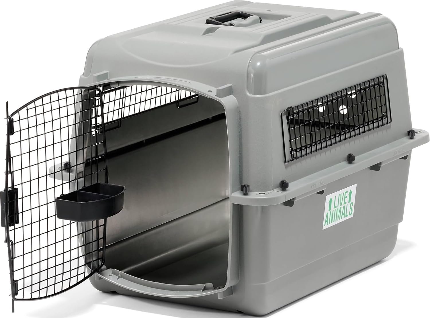 Petmate Sky Kennel – For Air and Travel, Airline Compliant Dog Crate for Pets up 15-30 lbs, Heavy Duty Dog Kennel, Made in the USA- 28 Inches