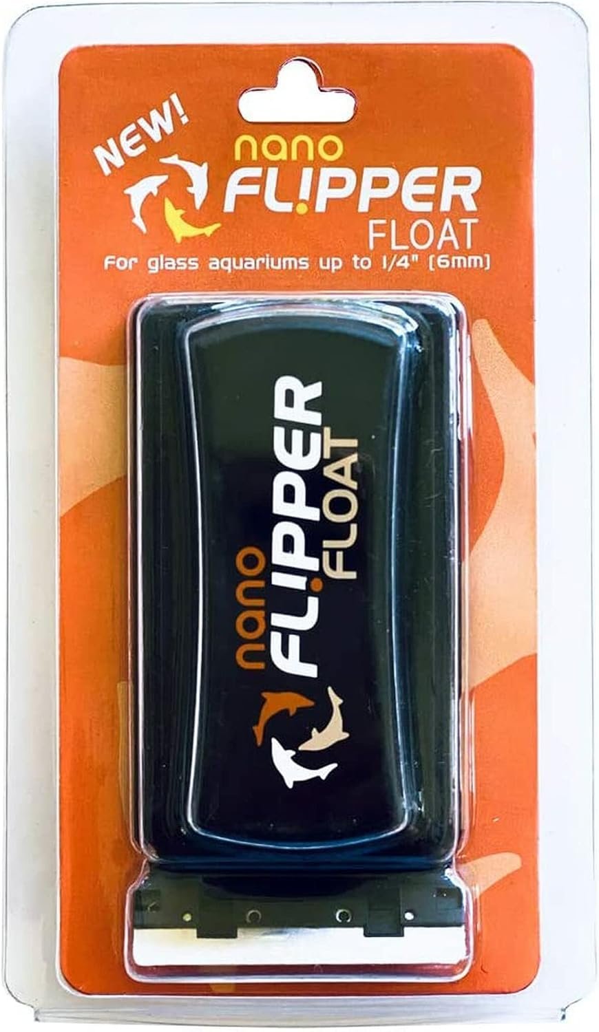 Flipper Cleaner Float – 2-in-1 Floating Magnetic Aquarium Glass Cleaner – Fish Tank Cleaner – Scrubber & Scraper Aquarium Cleaning Tools – Floating Fish Tank Cleaner, Nano