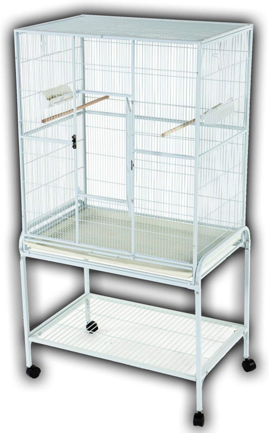 A&E Cage Company Flight Bird Cage in White