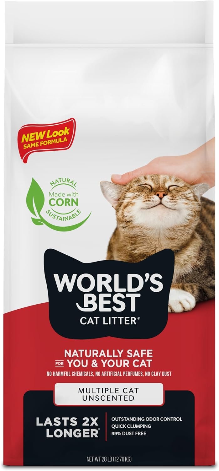 World’s Best Cat Litter, Clumping Litter Formula, 28-Pounds
