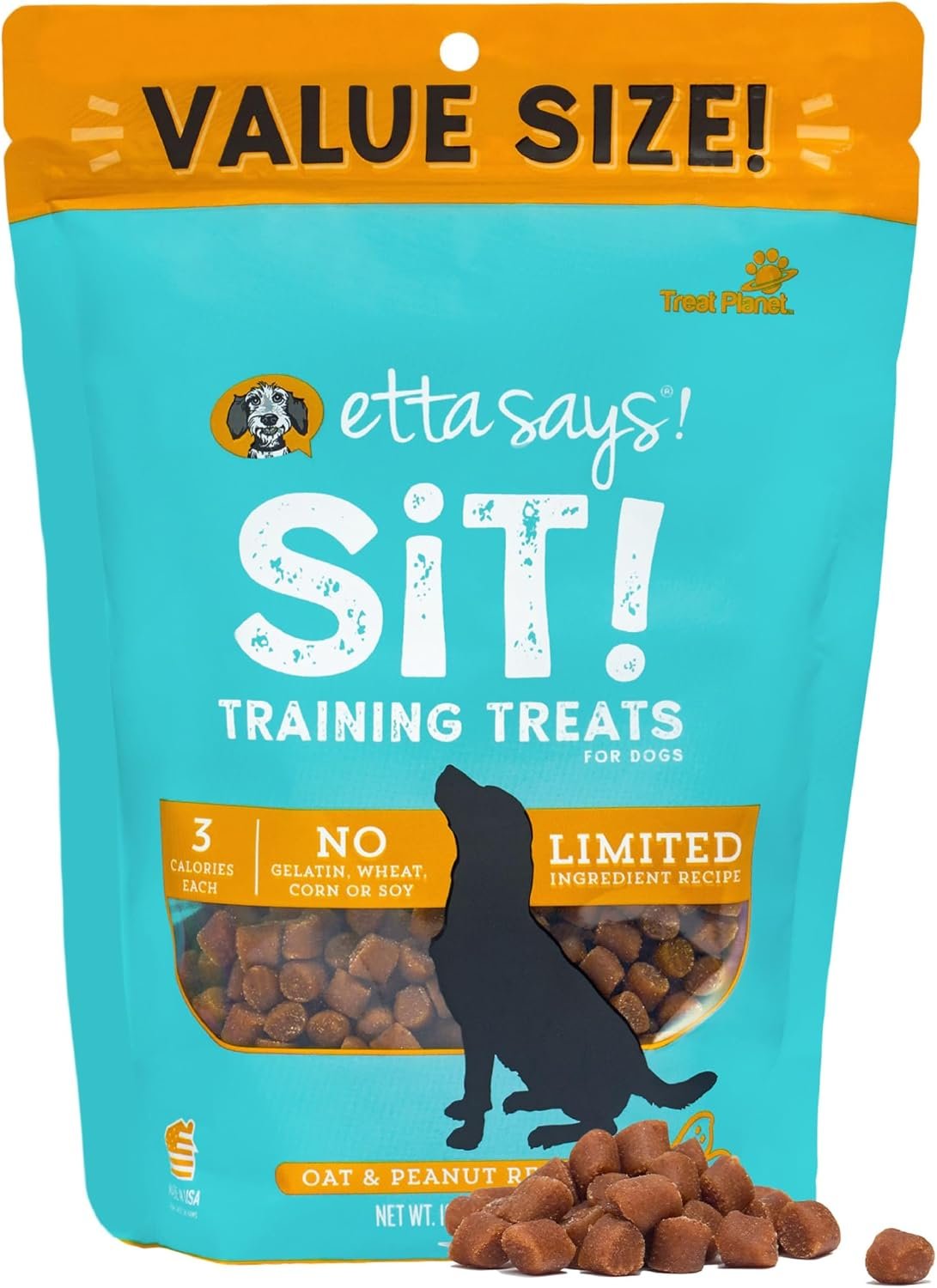 etta says! Training Treats – All Natural Peanut Butter Soft Treats for Dogs – Made in The USA (16 Oz Pack of 1)