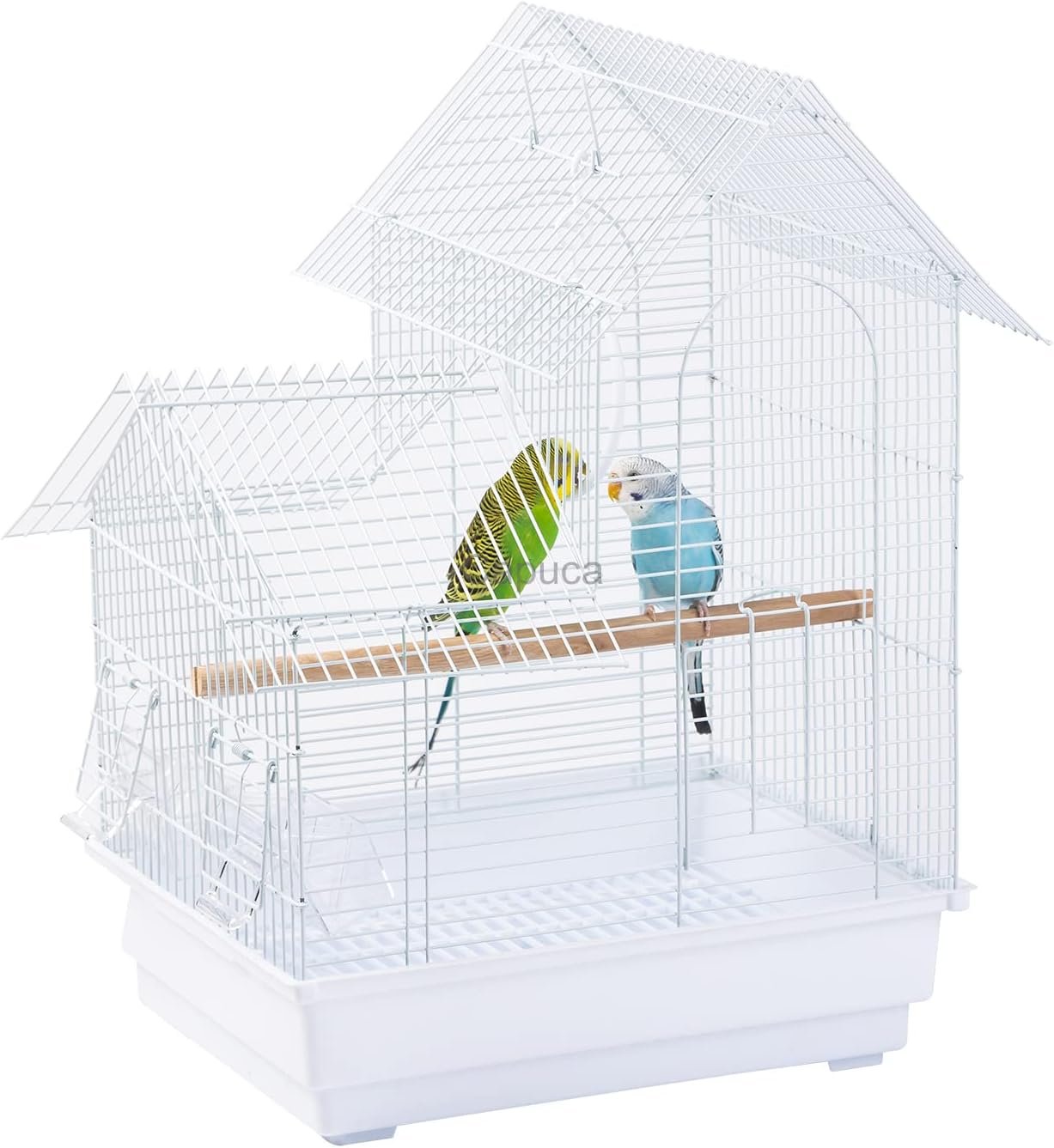 Small Bird Cage, Lightweight Hanging Travel Cage with Removable Tray | Easy to carry and clean, ideal for temporary housing, camping and vet visits with parakeets, canaries, lovebirds and finches.