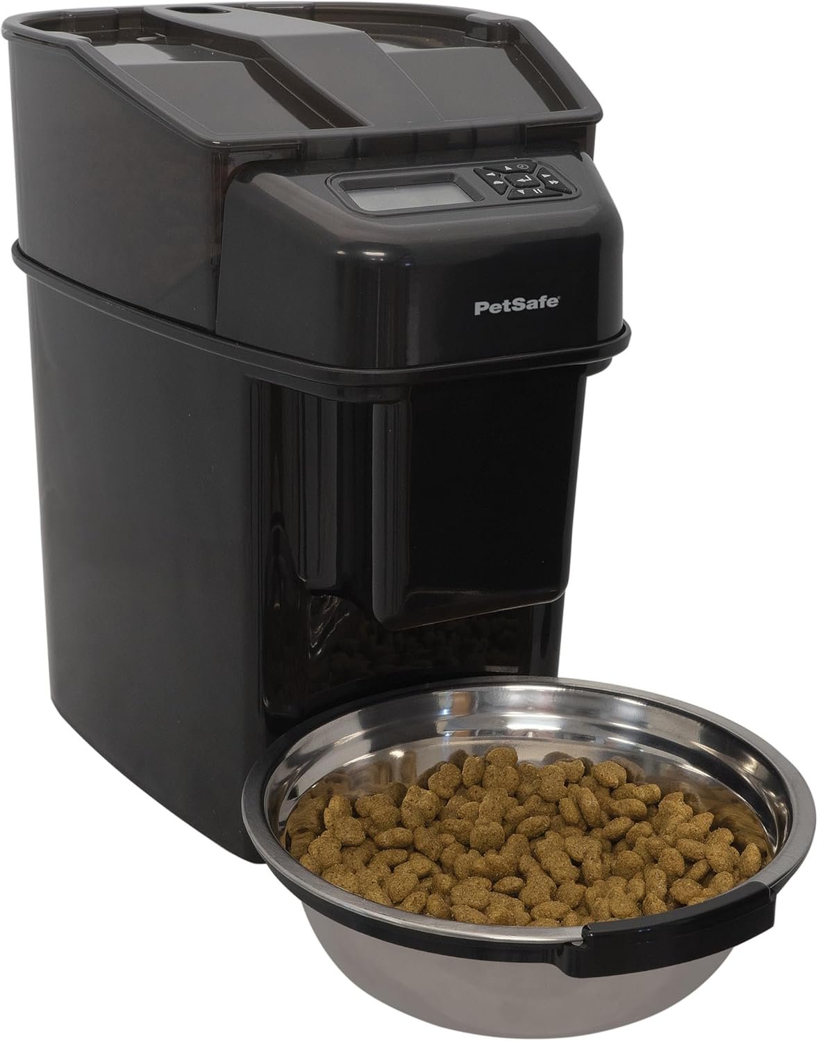 PetSafe Healthy Pet Simply Feed Auto Feeder, Programmable, Holds 24 Cups | Schedules up to 12 Meals/Day, Portions 1/8 to 4 Cups, Slow Release for Fast Eaters, Holds 24 Cups, Battery Operated.