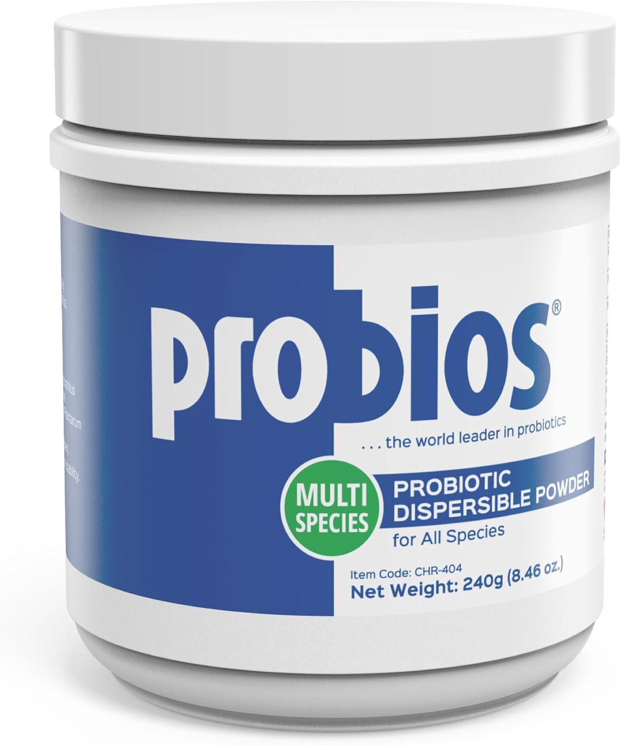 Probios Digestive Support Powder for Pets, 240 g | For dogs, cats, and horses, Daily probiotic, Digestive and immune support