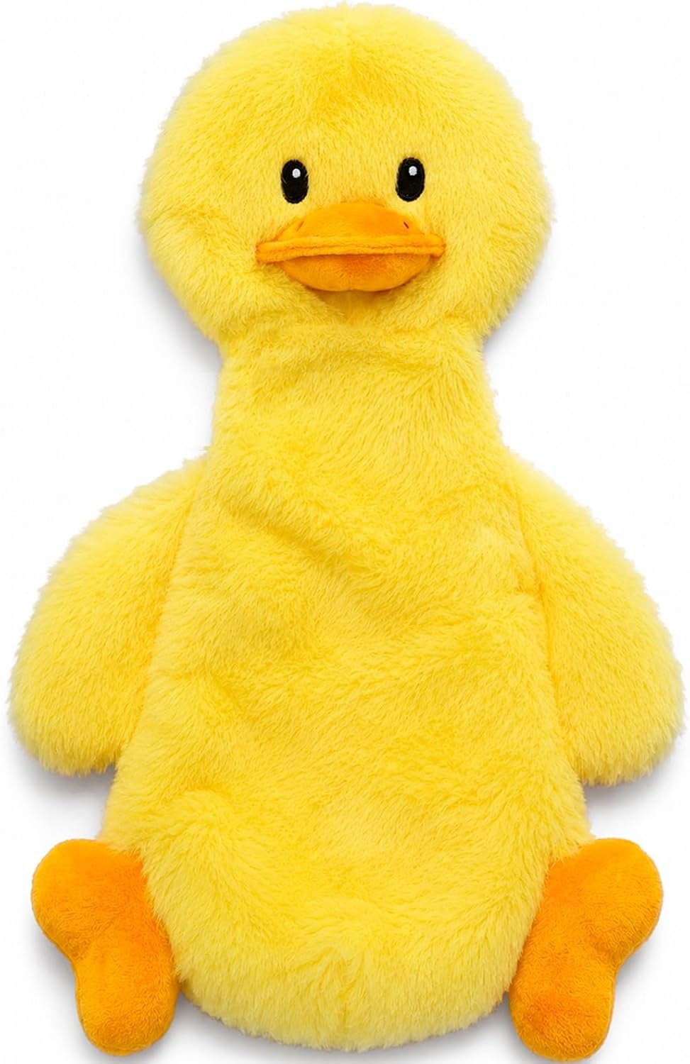 Interactive Crinkle Duck Dog Toy – No Stuffing Plush Squeaky Pet Toy (14″x8″), Tear-Resistant Reinforced Stitching, Odor-Free Chew Toy, Keeps Them Busy for Small, Medium & Large Dogs