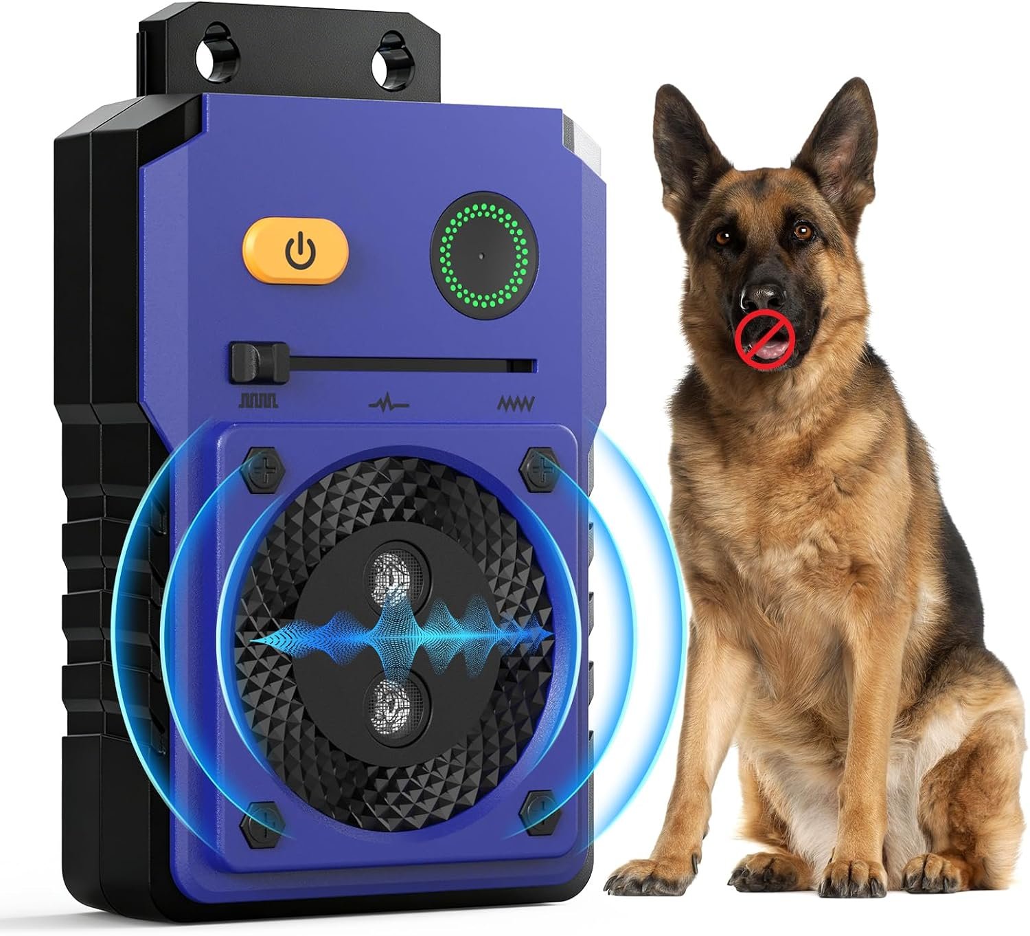 Anti Barking Device for Dogs, 3 Modes Ultrasonic Dog Bark Deterrent Devices Long Range 50ft, Type-C Rechargeable Bark Box Barking Control Devices, No More Barking Indoor/Outdoor Training