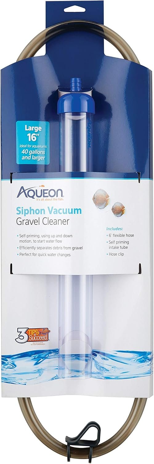 Aqueon Aquarium Siphon Vacuum Gravel Cleaner Large – 16 Inches