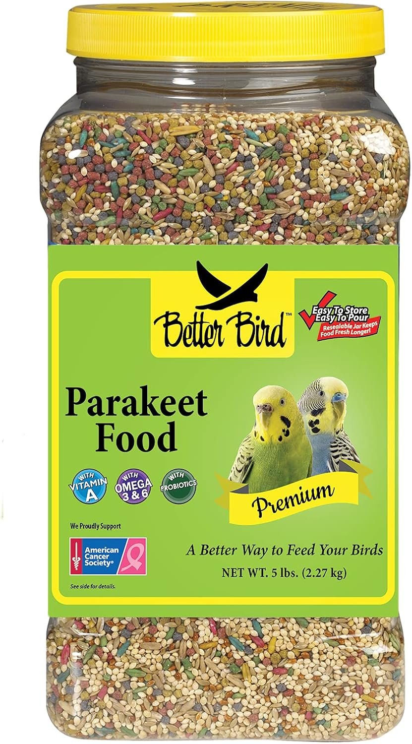 Premium Parakeet Food, 5 lb Jar