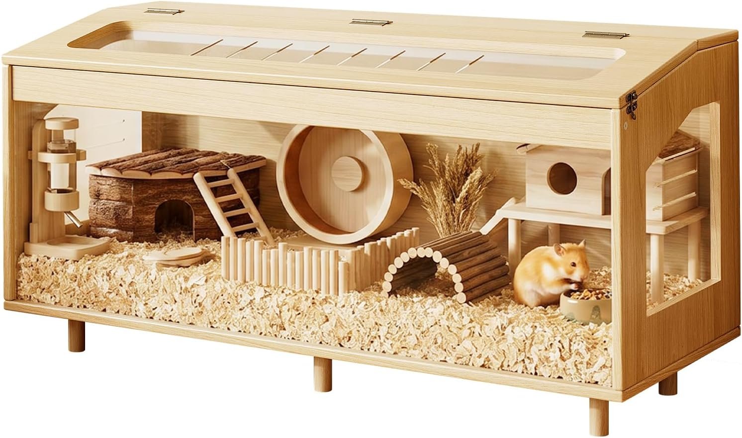 Wooden Hamster Cage, 39.4″