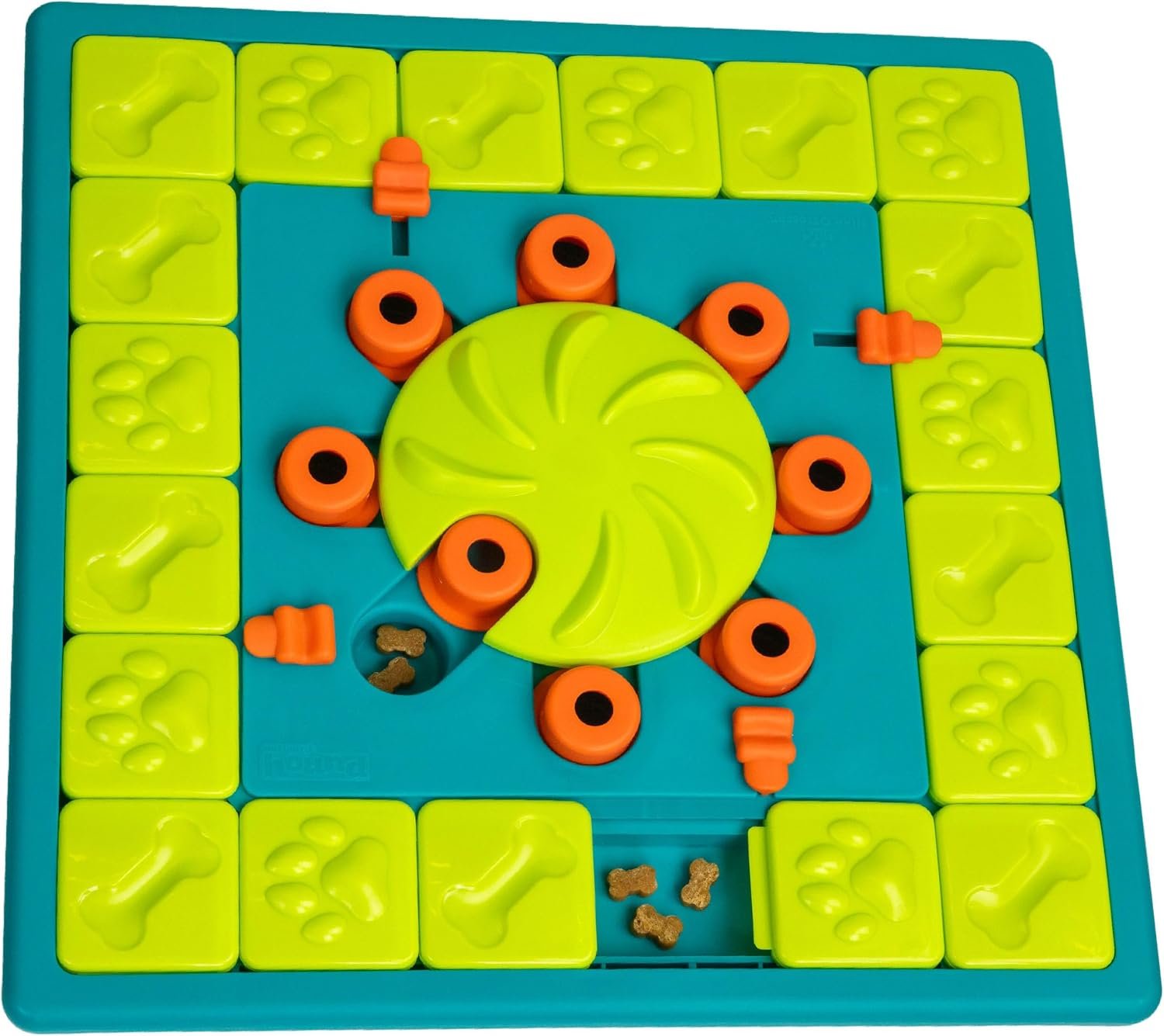 Outward Hound Nina Ottosson MultiPuzzle Dog Toy Treat Puzzle, 15″ | Level 4 Expert, 28 Hidden Treat Compartments, Holds 1 Cup Kibble or Treats, Easy Clean, No BPA, Enrichment, Dogs & Puppies