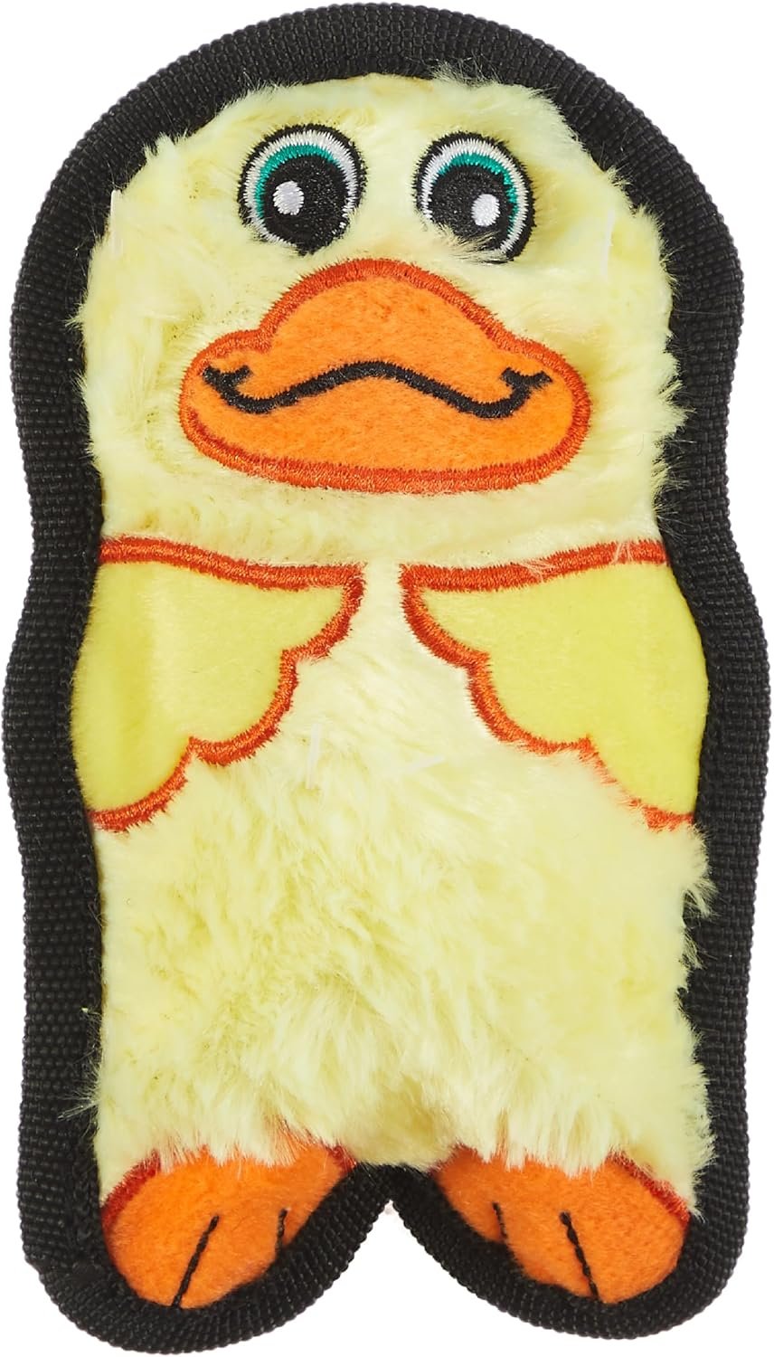 Outward Hound Durablez Minis Tough Chew Plush Squeaky Dog Toy, Duck, 6″ | Durable for Rowdy Play, No Stuffing, Less Mess, Fetch & Toss, Jumbo Squeaker, Tough Chewers, Extra Small Dogs & Puppies