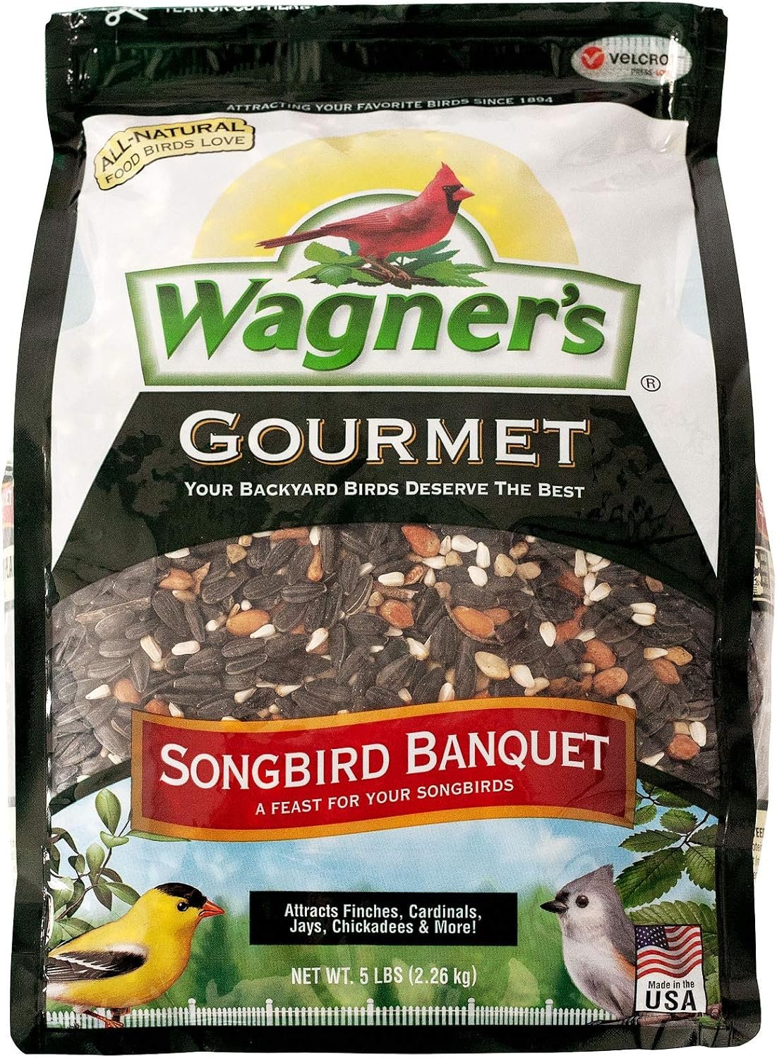 Wagner’s 82042 Songbird Banquet Wild Bird Food, 5-Pound Bag