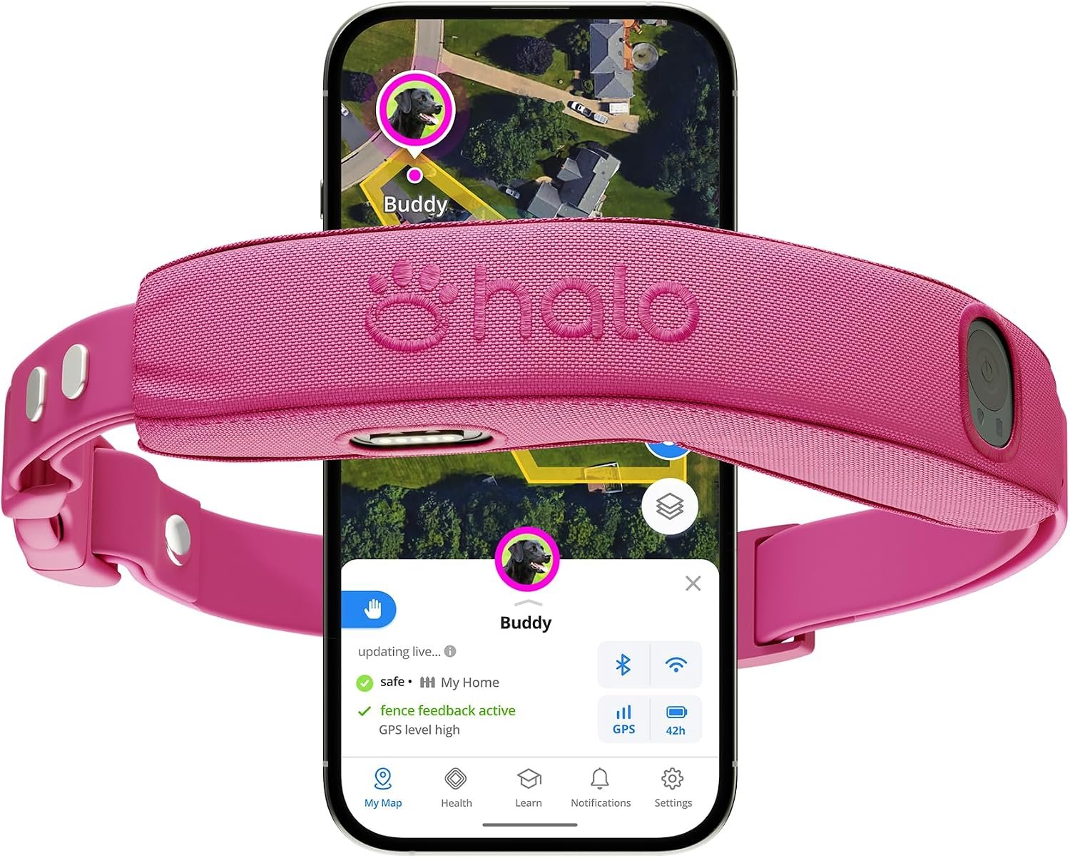 Halo Collar 5 GPS Wireless Dog Fence | Keep Your Dog Safe with Custom Boundaries, Real-Time Tracking, and Instant Alerts at Home, Away, or Off-Grid