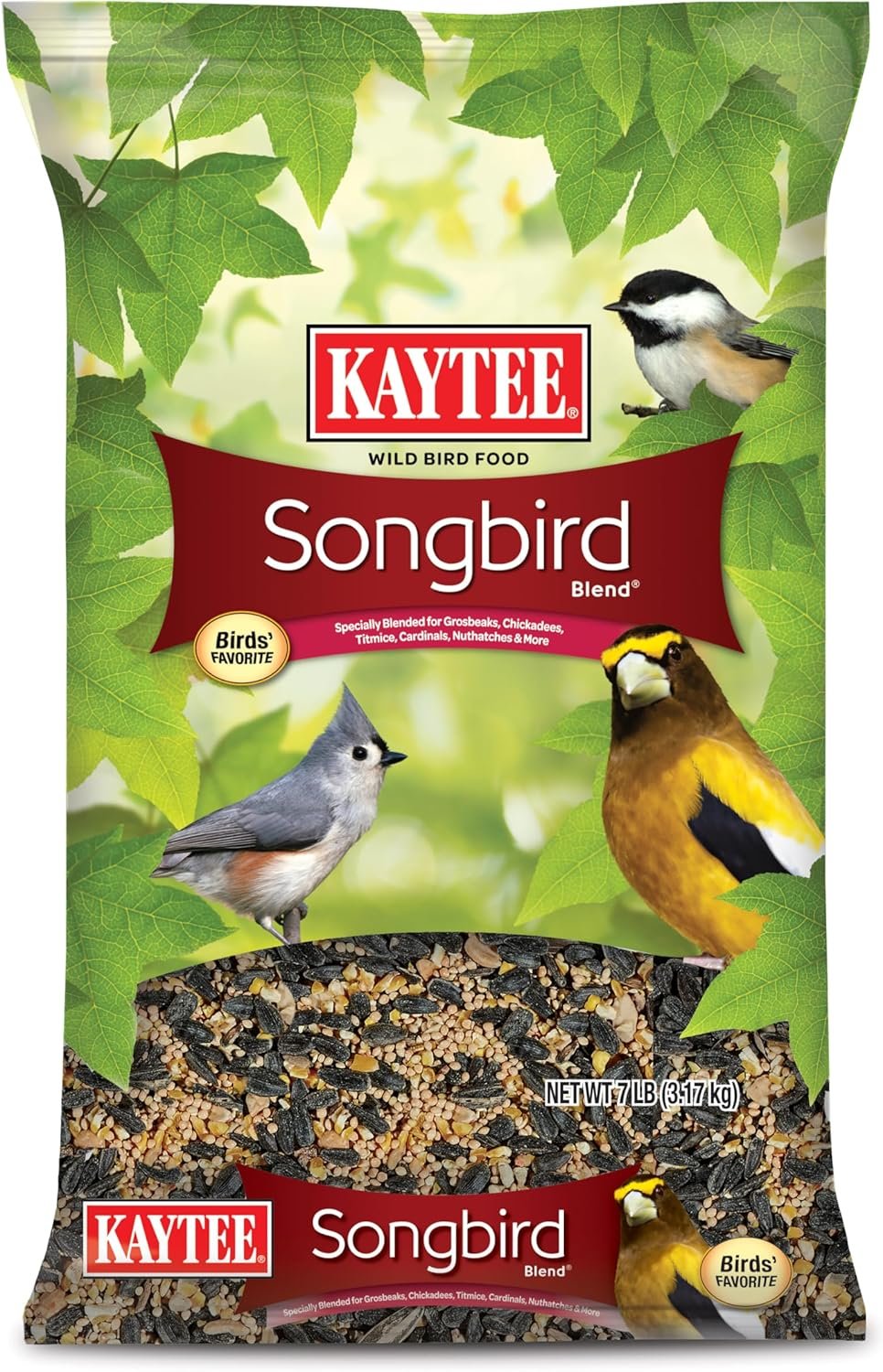 Kaytee Wild Bird Songbird Blend Food Seed, 7 Pound