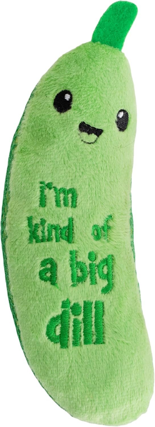 Catstages Crunchy Pickle Kicker Chew Cat Toy, Catnip & Dental Mesh, 6.5″